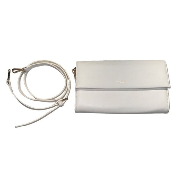 DAVID JONES PARIS Clutch with Strap *NEW* Off-White - Picture 3 of 5